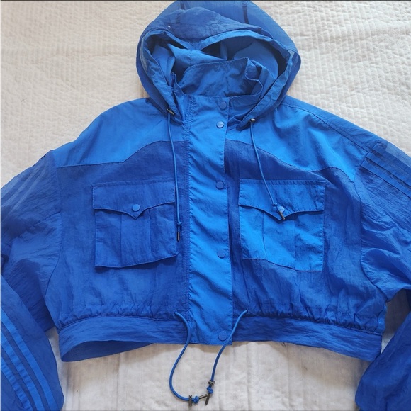 Adidas x Ivy Park Coverup Oversized Crop Jacket size M - Picture 5 of 12